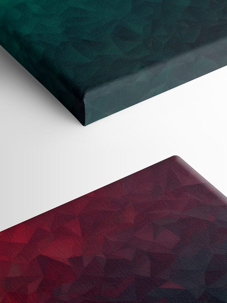 Colorful triangle pattern with light Colorful triangle pattern with light