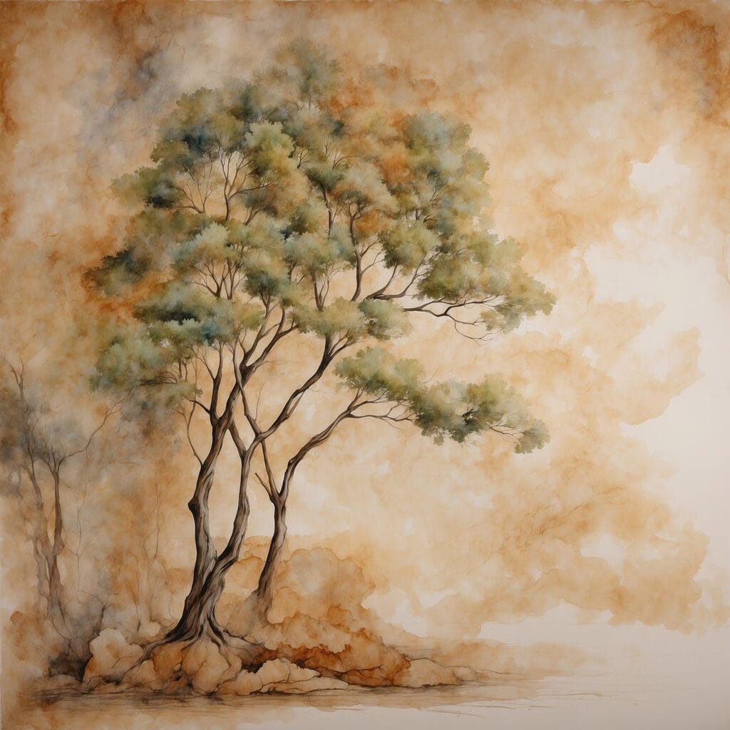 Painting of a tree