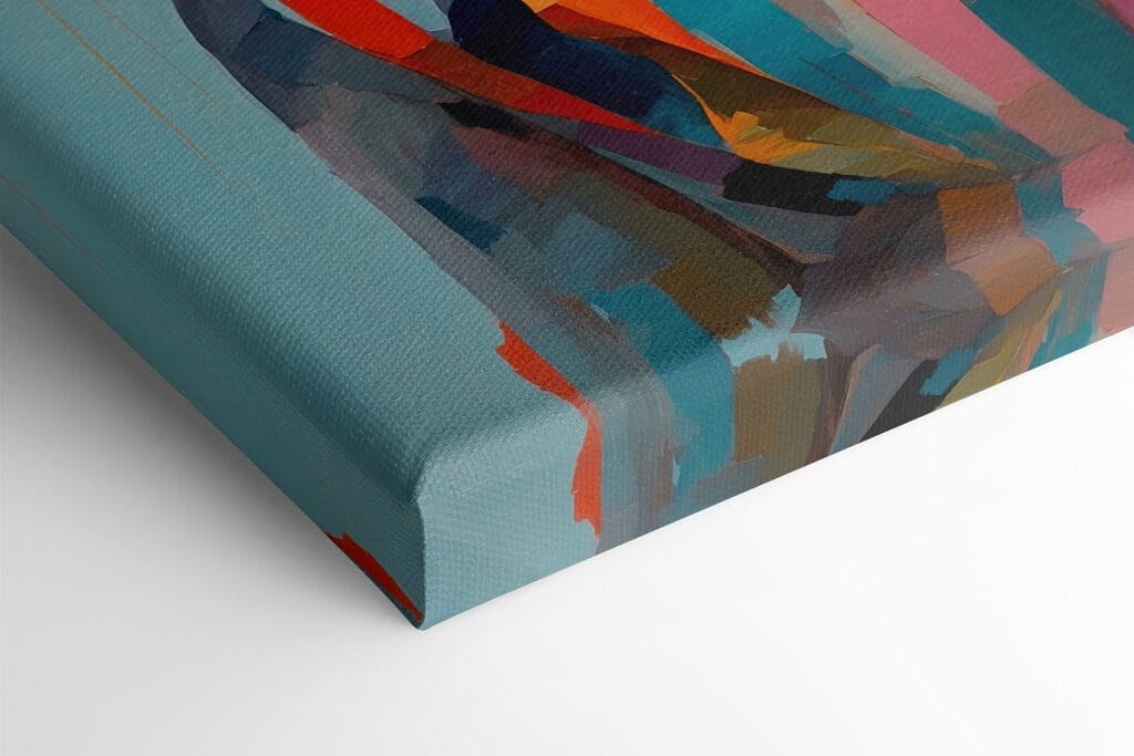 Painting of a woman with flowers on her head