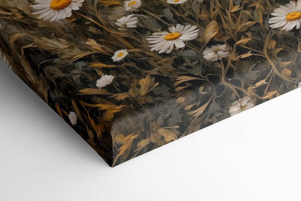 Painting of a field of flowers