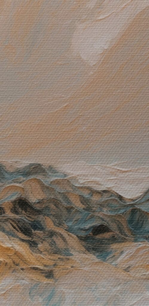 Painting of a mountain range Painting of a mountain range