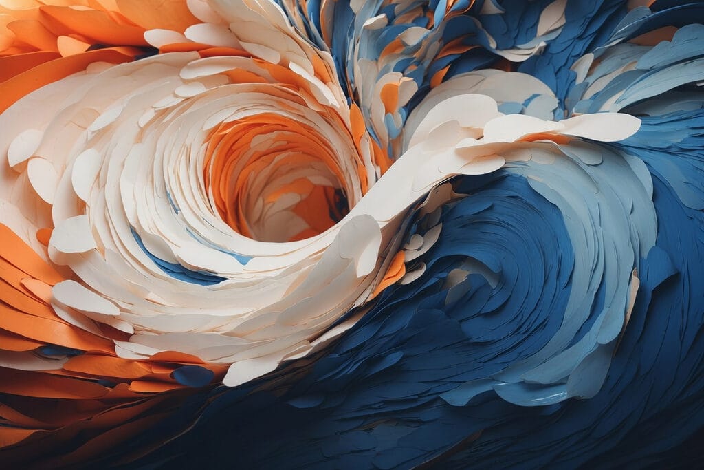Vibrant swirling colors in motion Vibrant swirling colors in motion