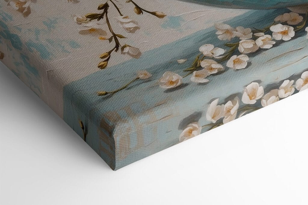 Painting of flowers in a bowl