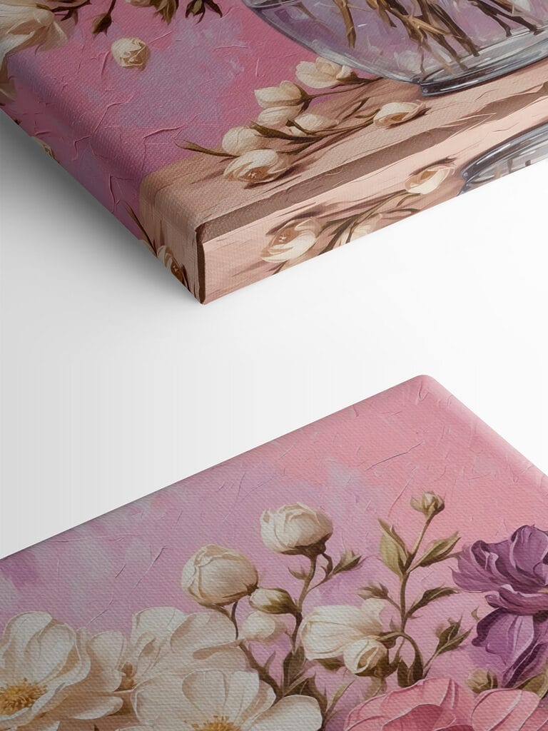 Painting of flowers in a vase