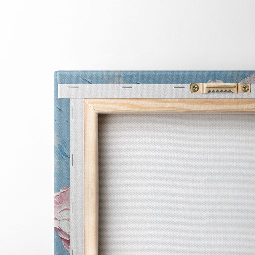 Painting of a pink flower