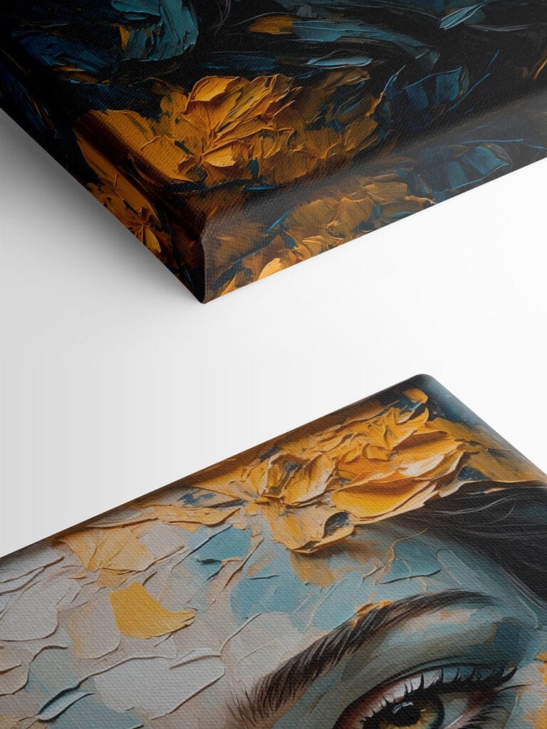 Woman with paint on her face Woman with paint on her face