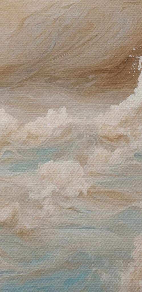 Waves crashing waves in a storm