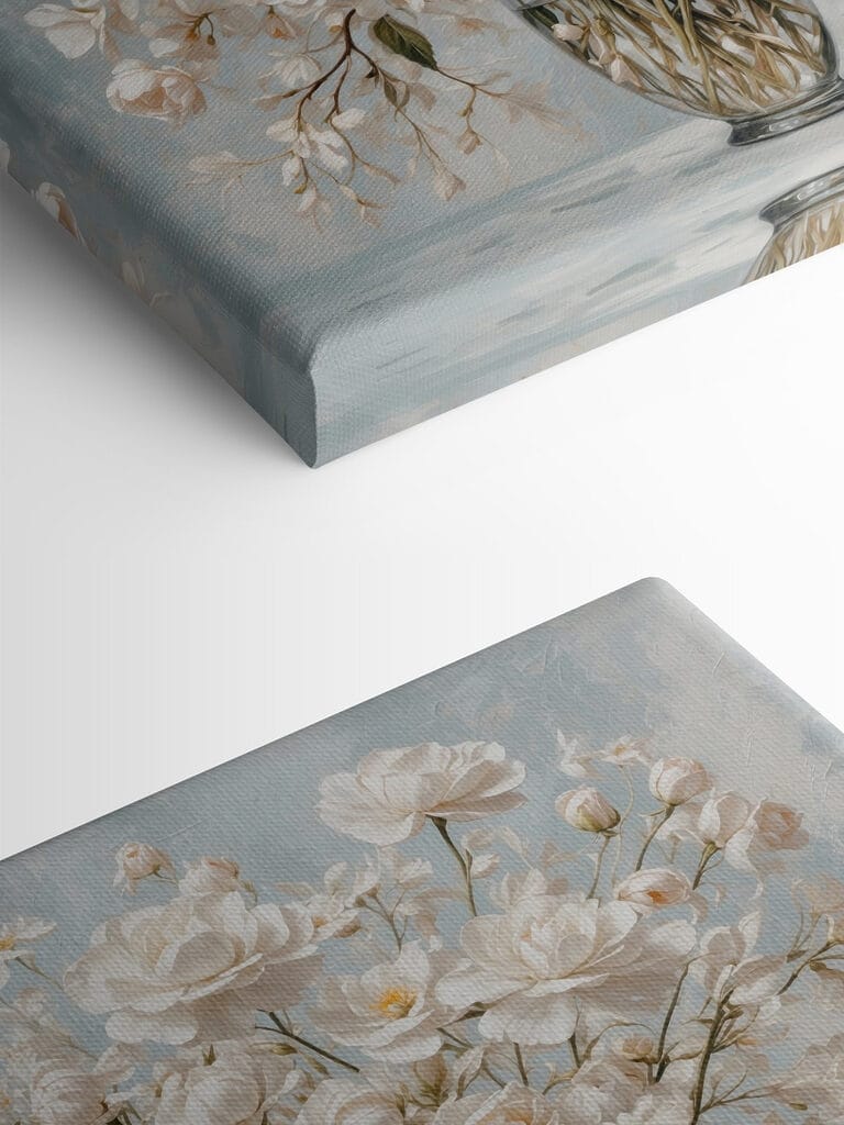 Vase of white flowers Vase of white flowers