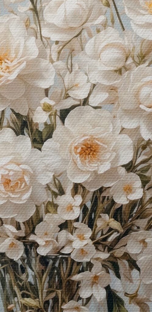 Vase of white flowers Vase of white flowers