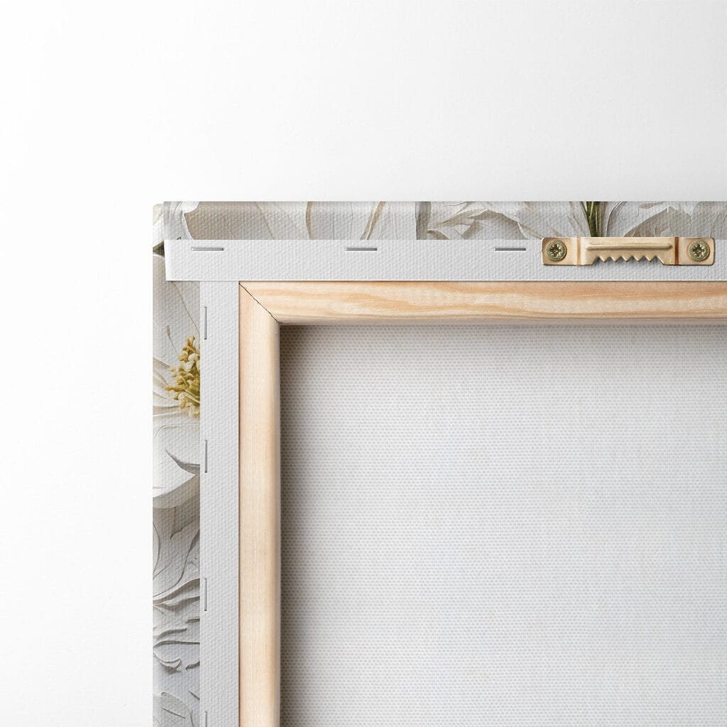 White flowers on a white surface