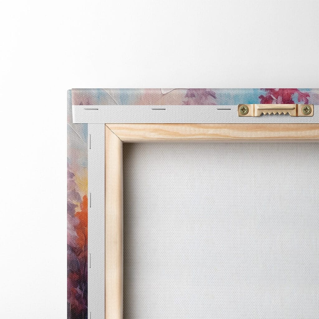 Painting of a snowy forest Painting of a snowy forest