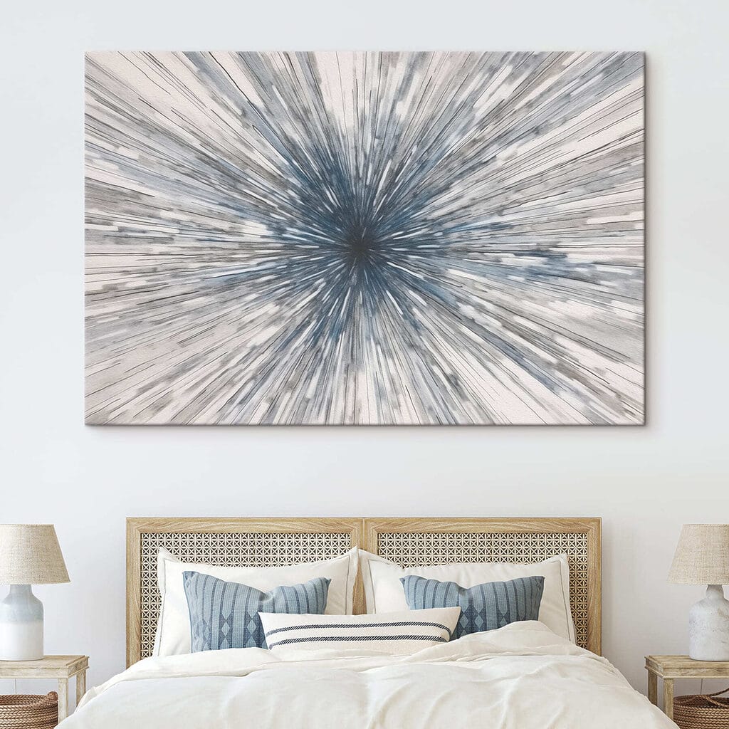 Grey and white burst Grey and white burst