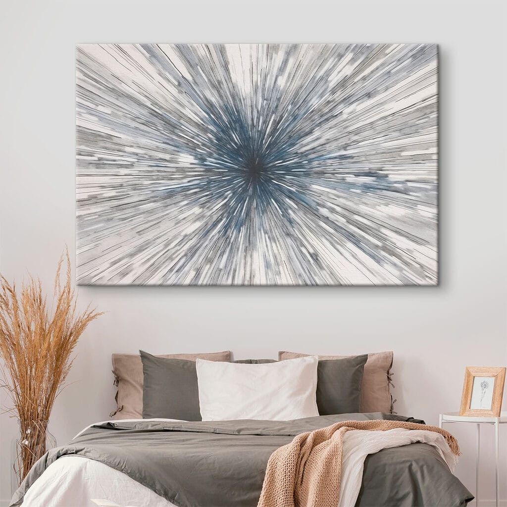 Grey and white burst Grey and white burst