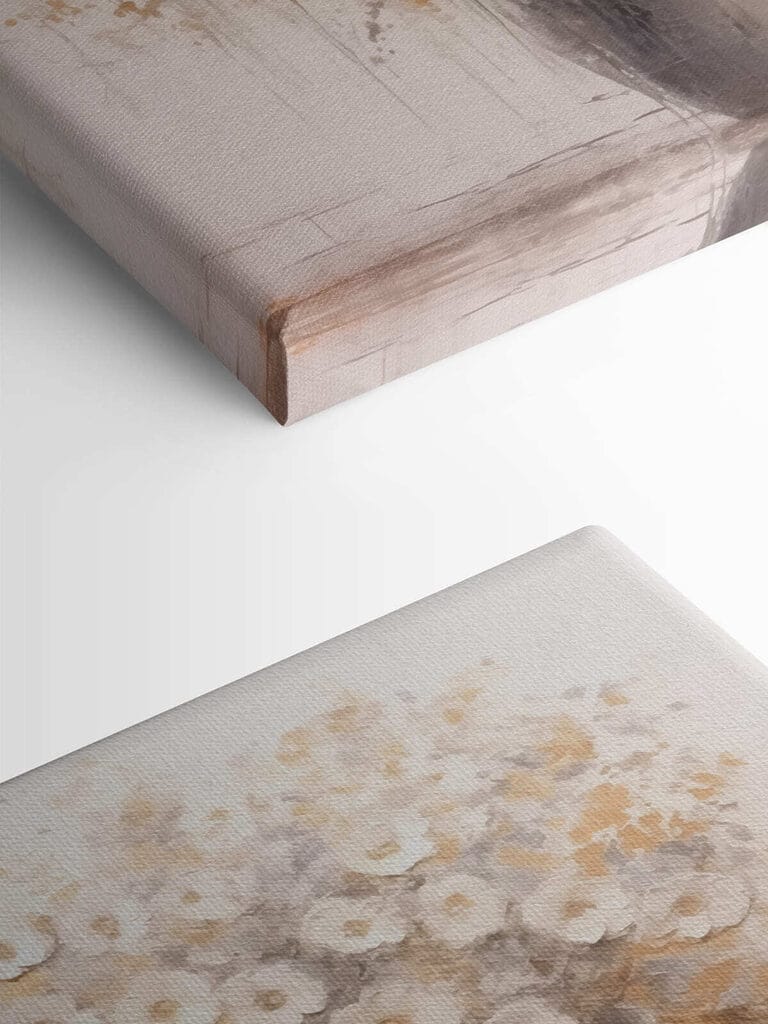 Painting of flowers in a vase