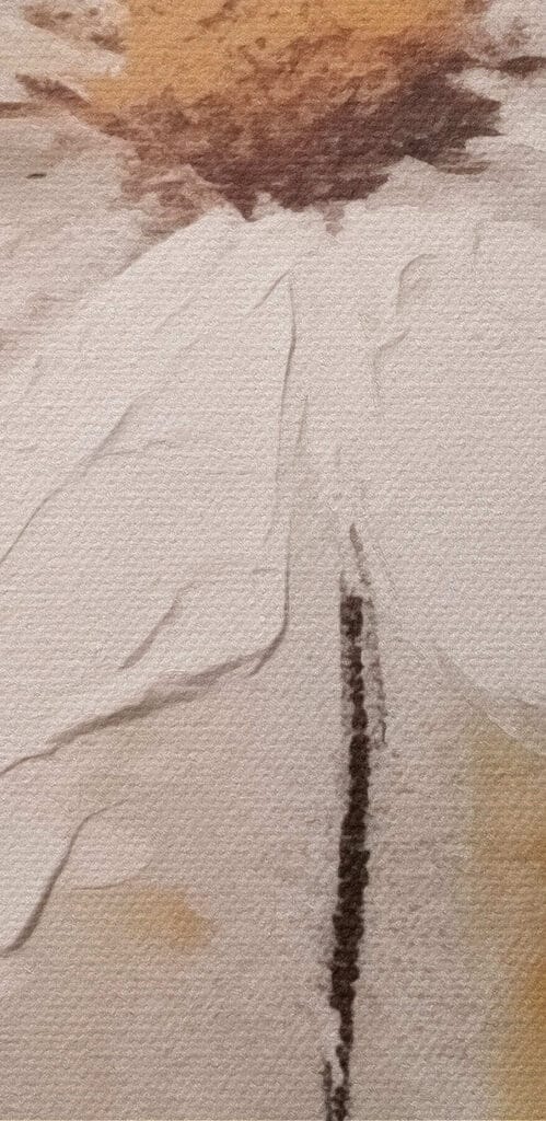 Painting of a white flower