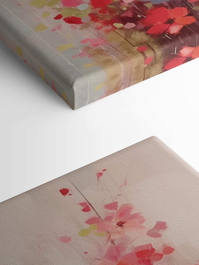 Painting of flowers in a vase