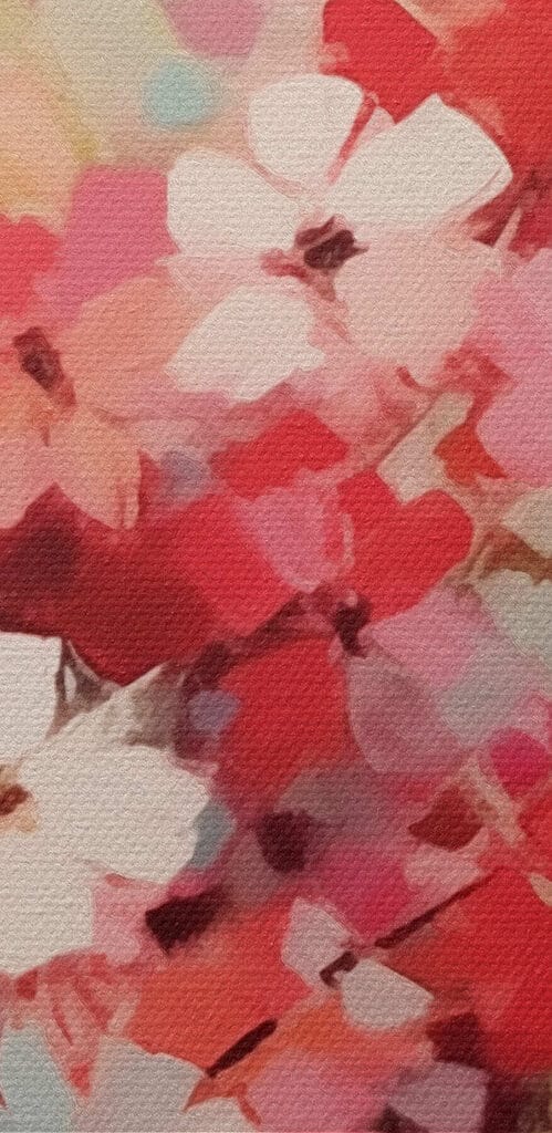 Painting of flowers in a vase