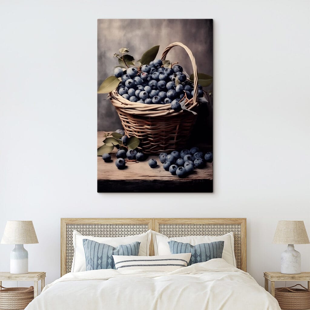 Basket of blueberries Basket of blueberries