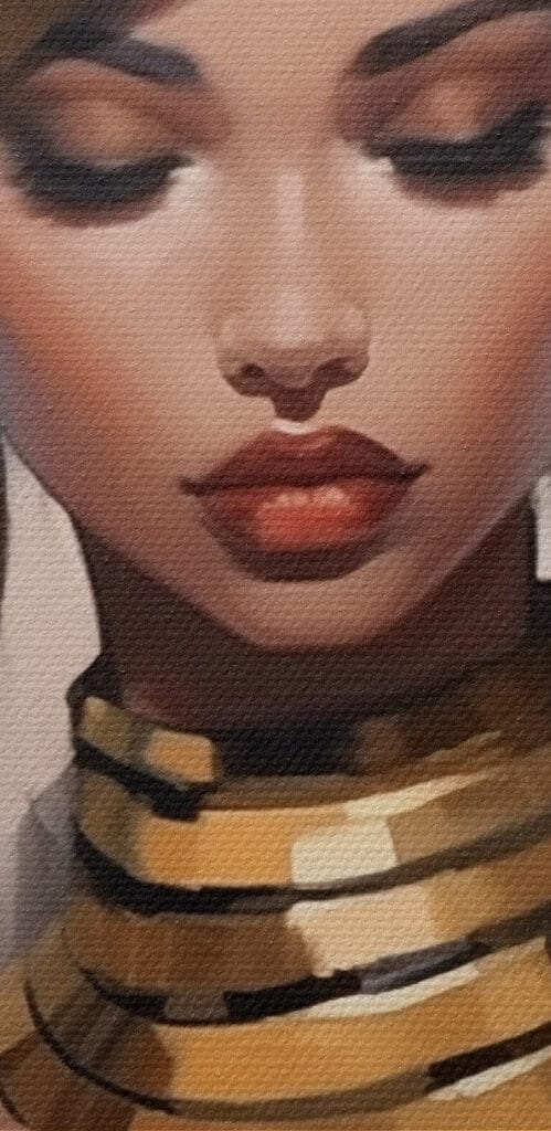 Elegant beauty in striking attire Elegant beauty in striking attire