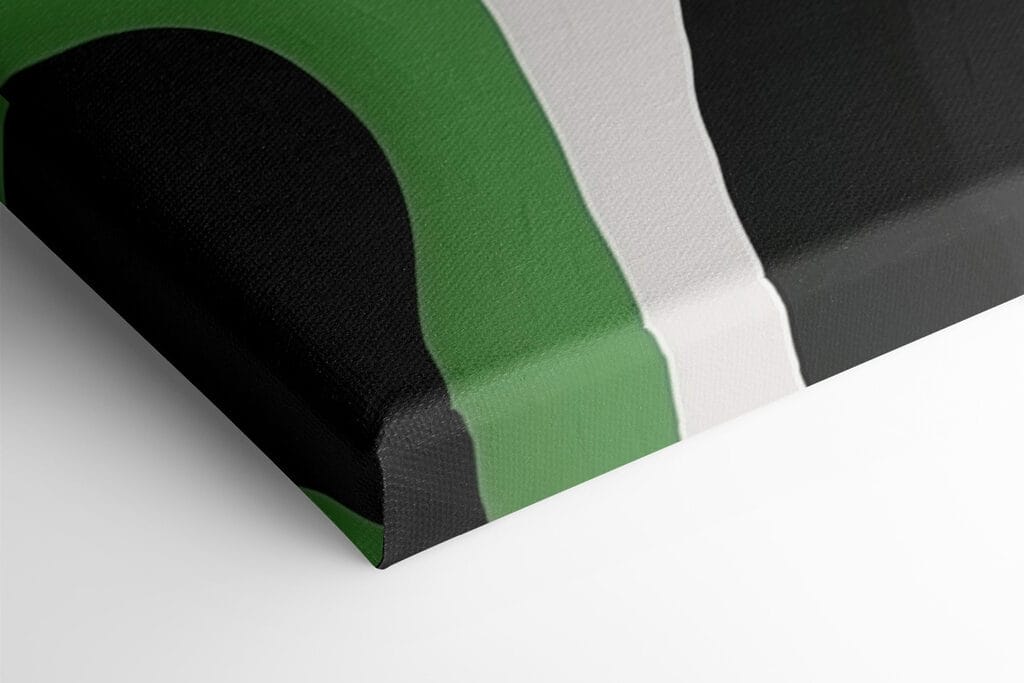 Green and white background