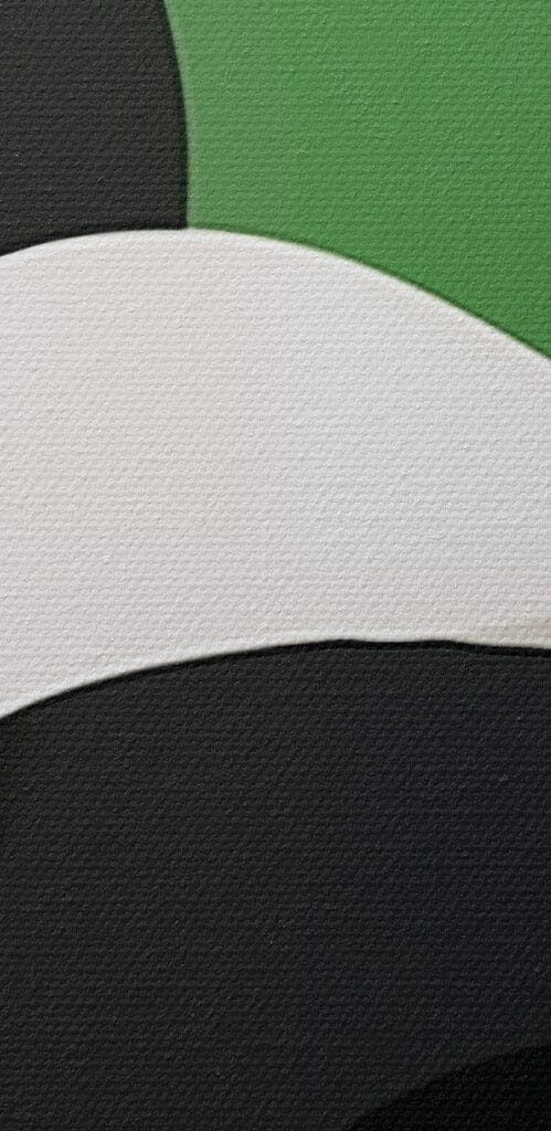 Green and white background