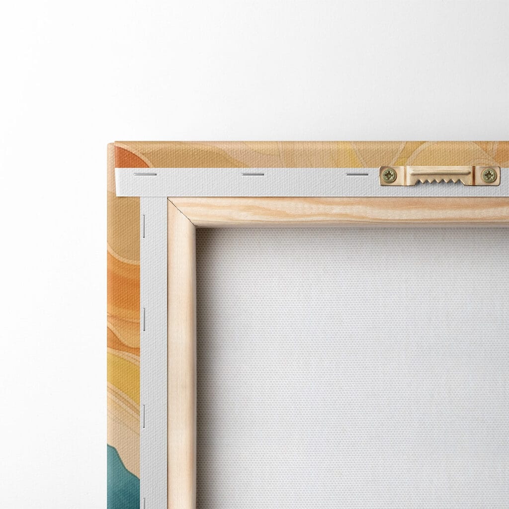 Painting of a river running through a valley Painting of a river running through a valley