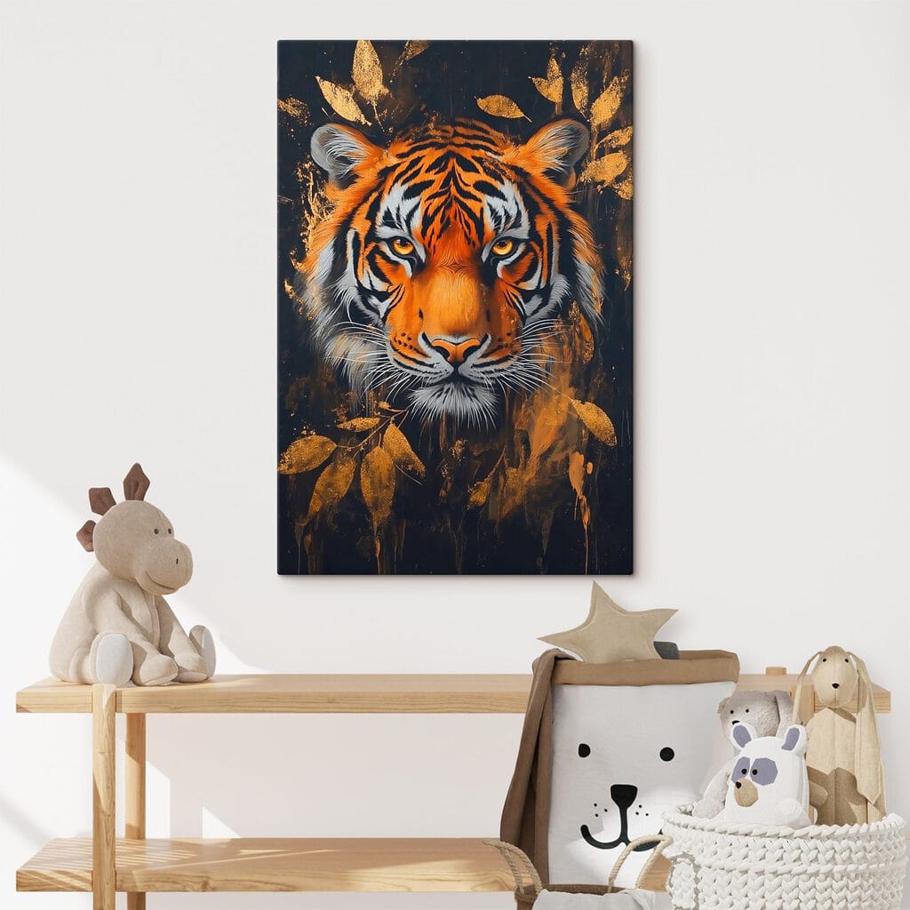 Painting of a tiger Painting of a tiger