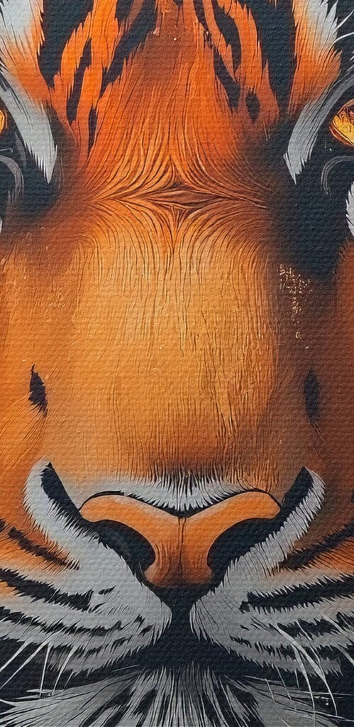 Painting of a tiger Painting of a tiger