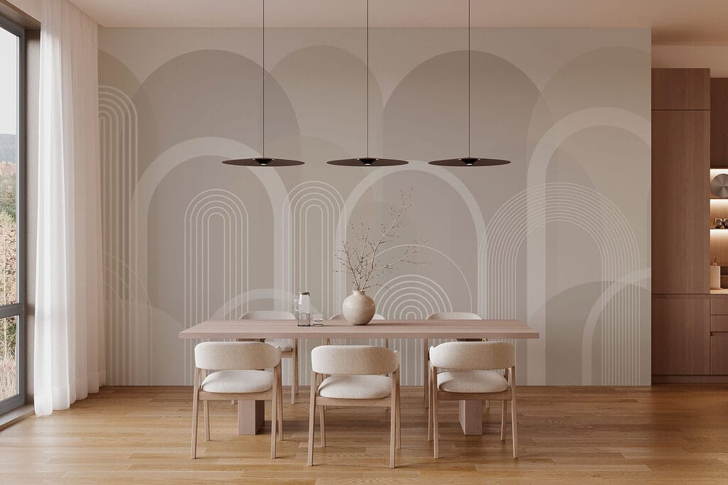 White and gray background with white lines