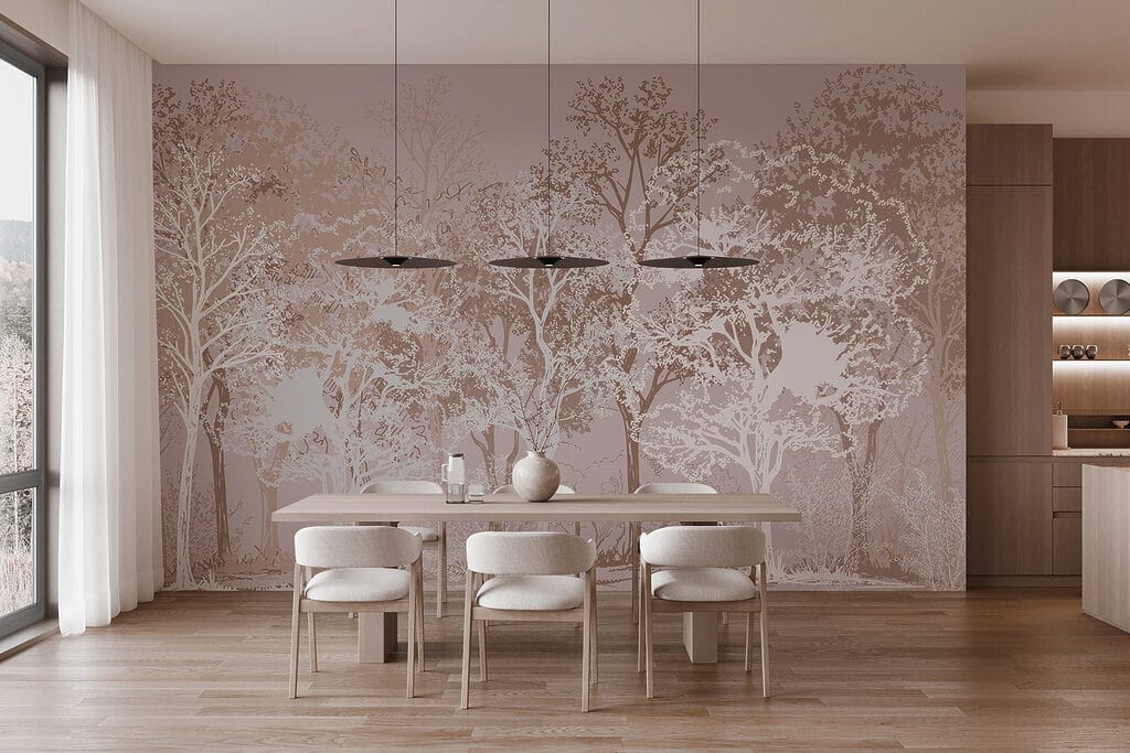 Group of trees in a forest