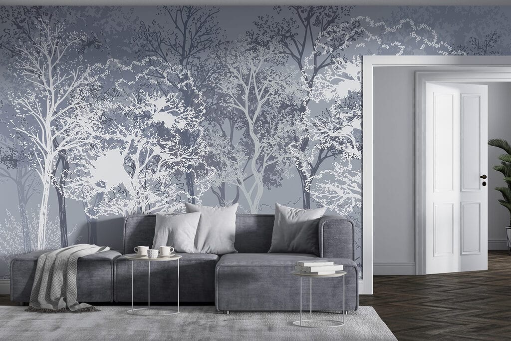 Group of trees in a forest