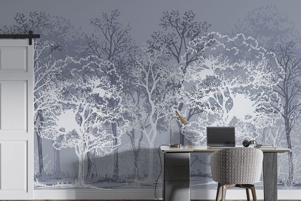 Group of trees in a forest