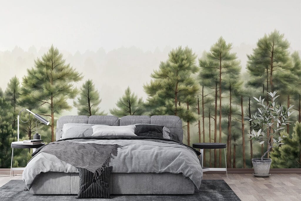 Group of trees in a forest Group of trees in a forest