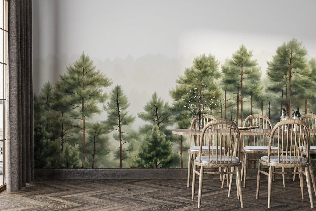 Group of trees in a forest Group of trees in a forest