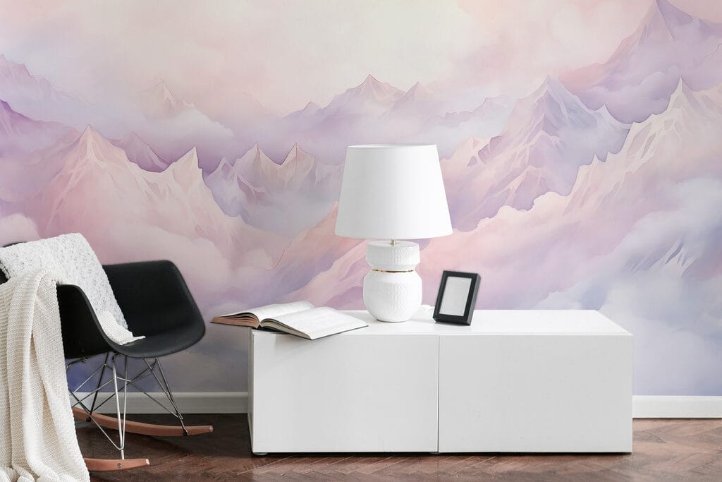 Mountain range with clouds Mountain range with clouds