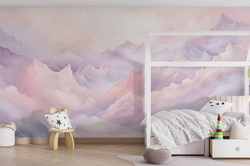 Mountain range with clouds Mountain range with clouds