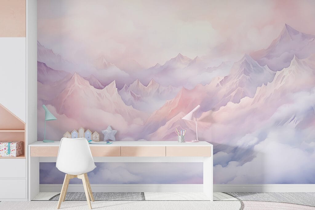 Mountain range with clouds Mountain range with clouds