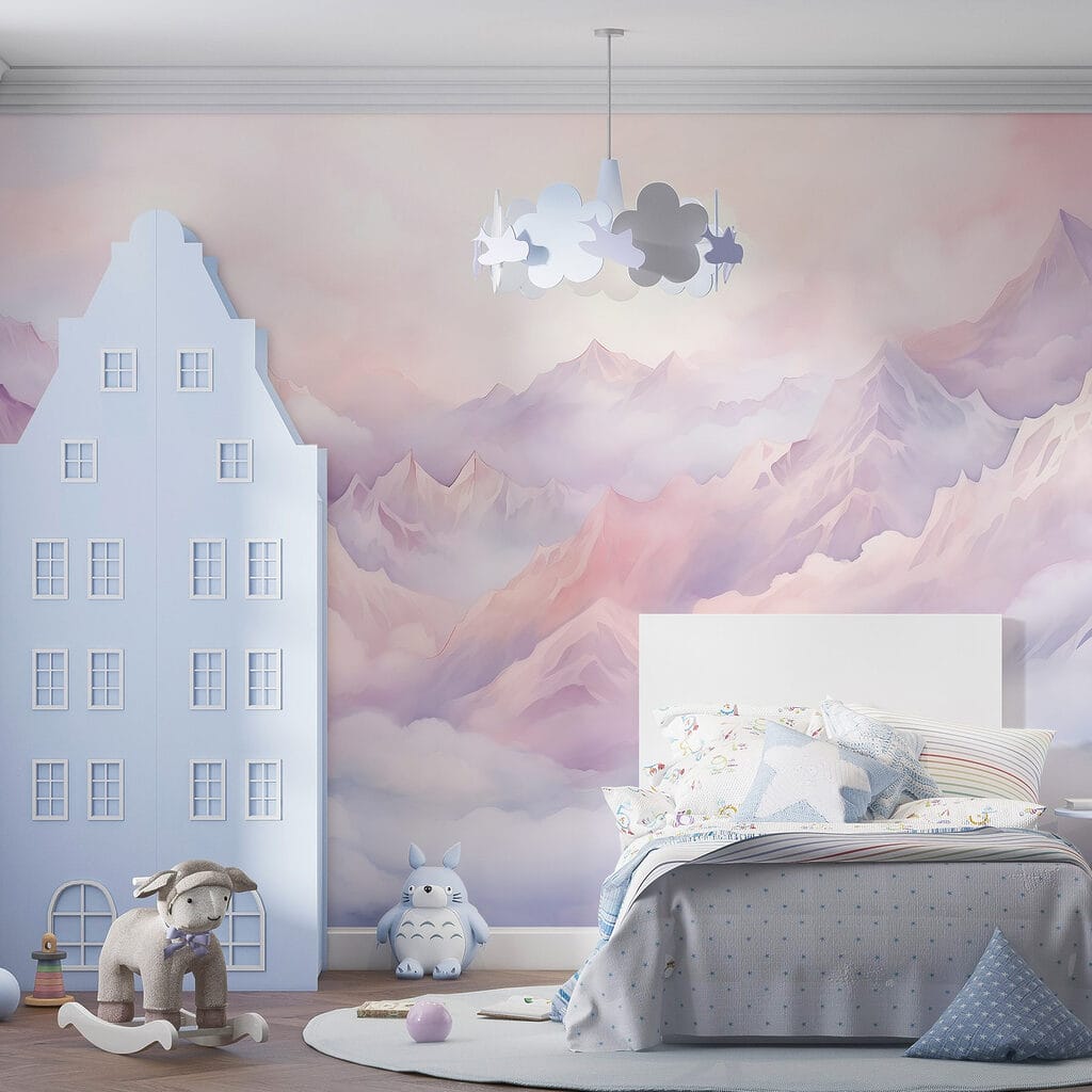 Mountain range with clouds Mountain range with clouds