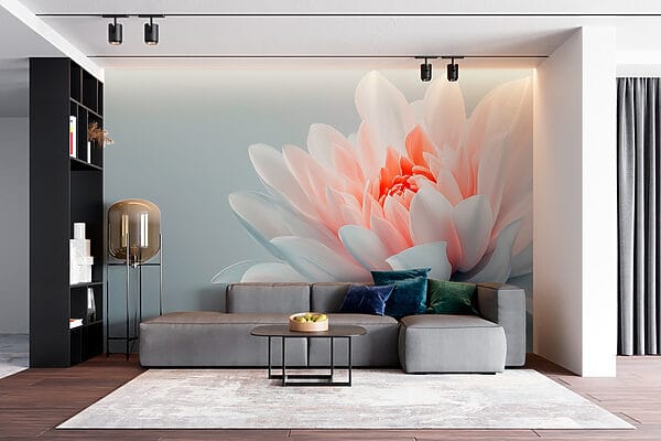 Delicate petals in soft pastel hues