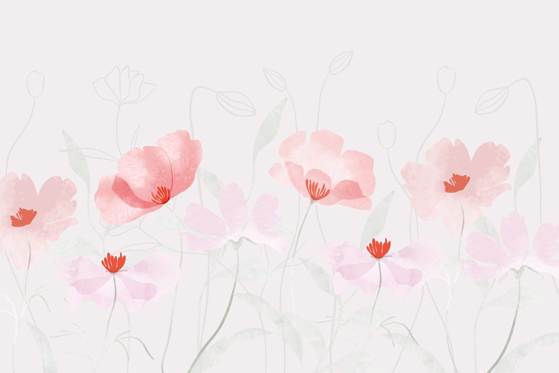 Group of pink flowers Group of pink flowers