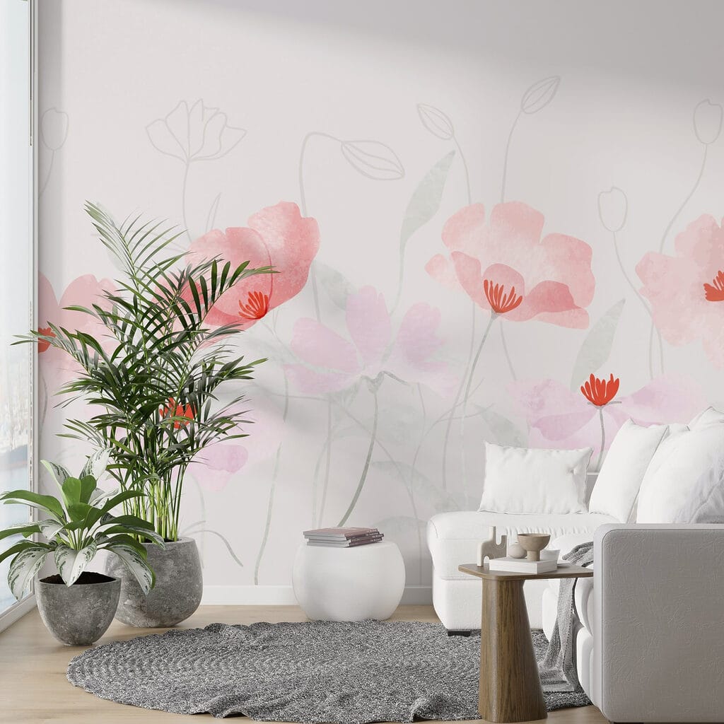 Group of pink flowers Group of pink flowers