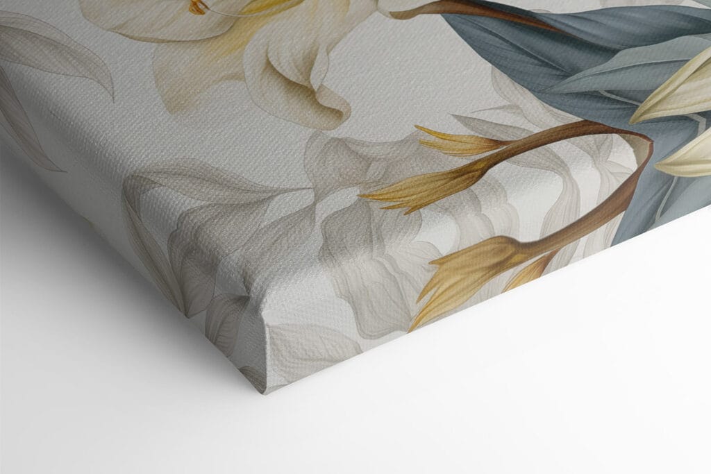 Delicate blooms amidst lush foliage