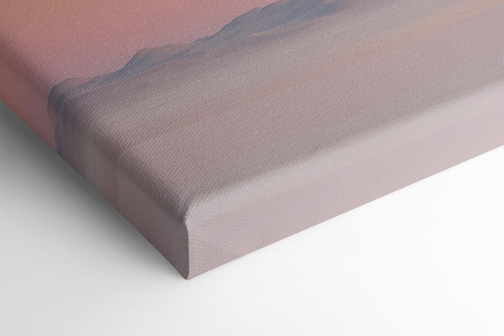 Snow covered mountain in a desert