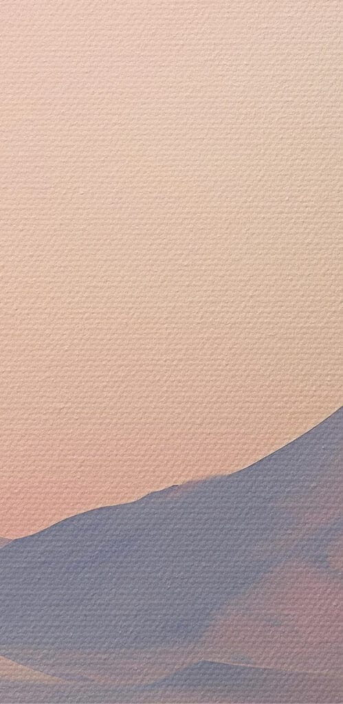 Snow covered mountain in a desert