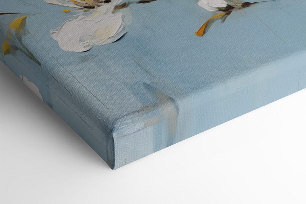 Painting of white flowers