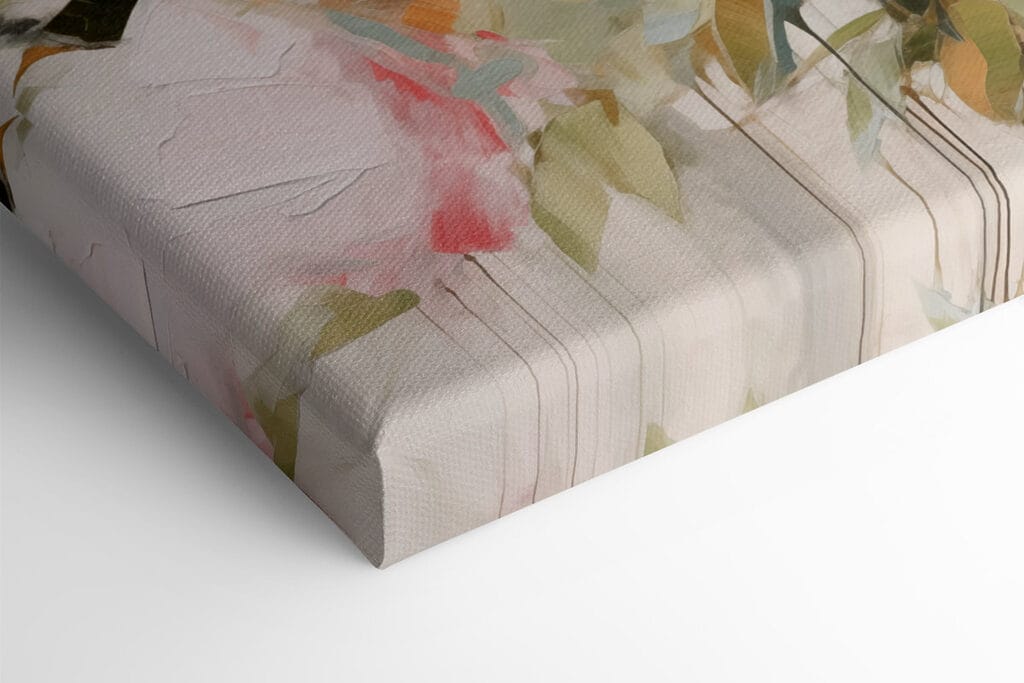 Painting of pink flowers Painting of pink flowers