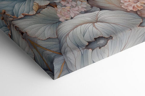 Painting of flowers and leaves