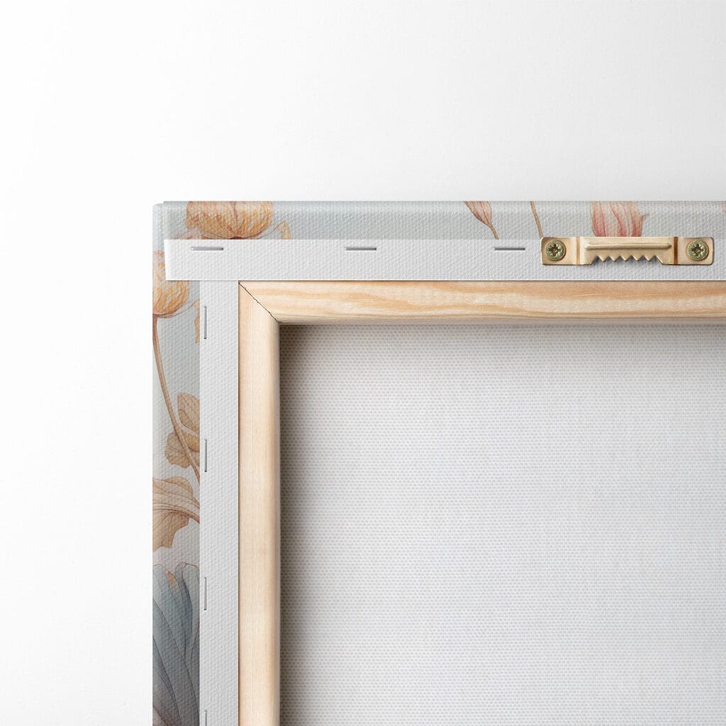 Painting of flowers and leaves