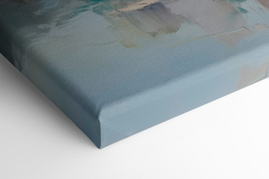 Canvas prints Painting of boats in a harbor