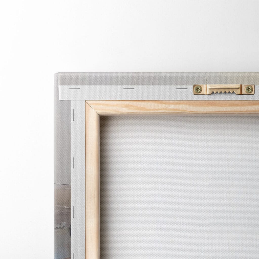 Painting of boats in a harbor Painting of boats in a harbor